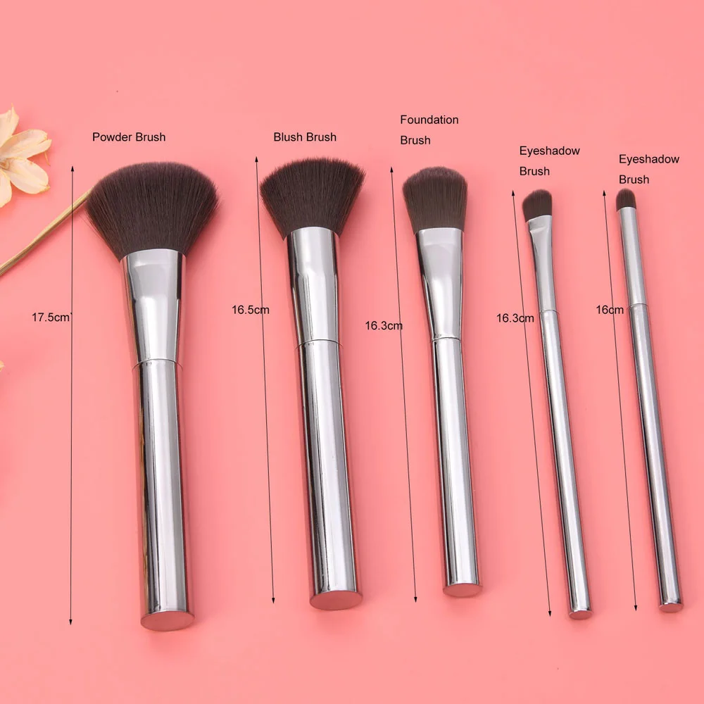 Abs Electroplate Handle Cosmetic Brush