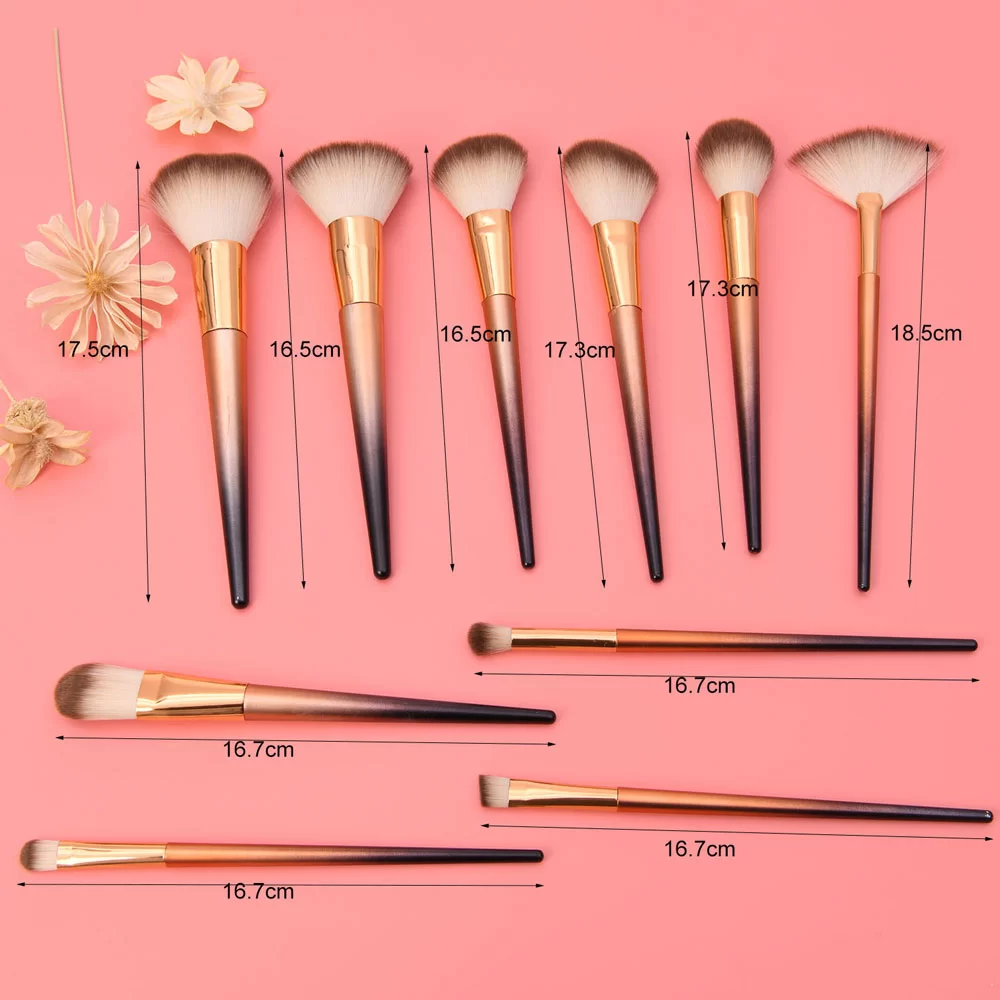 Abs Electroplate Handle Cosmetic Brush