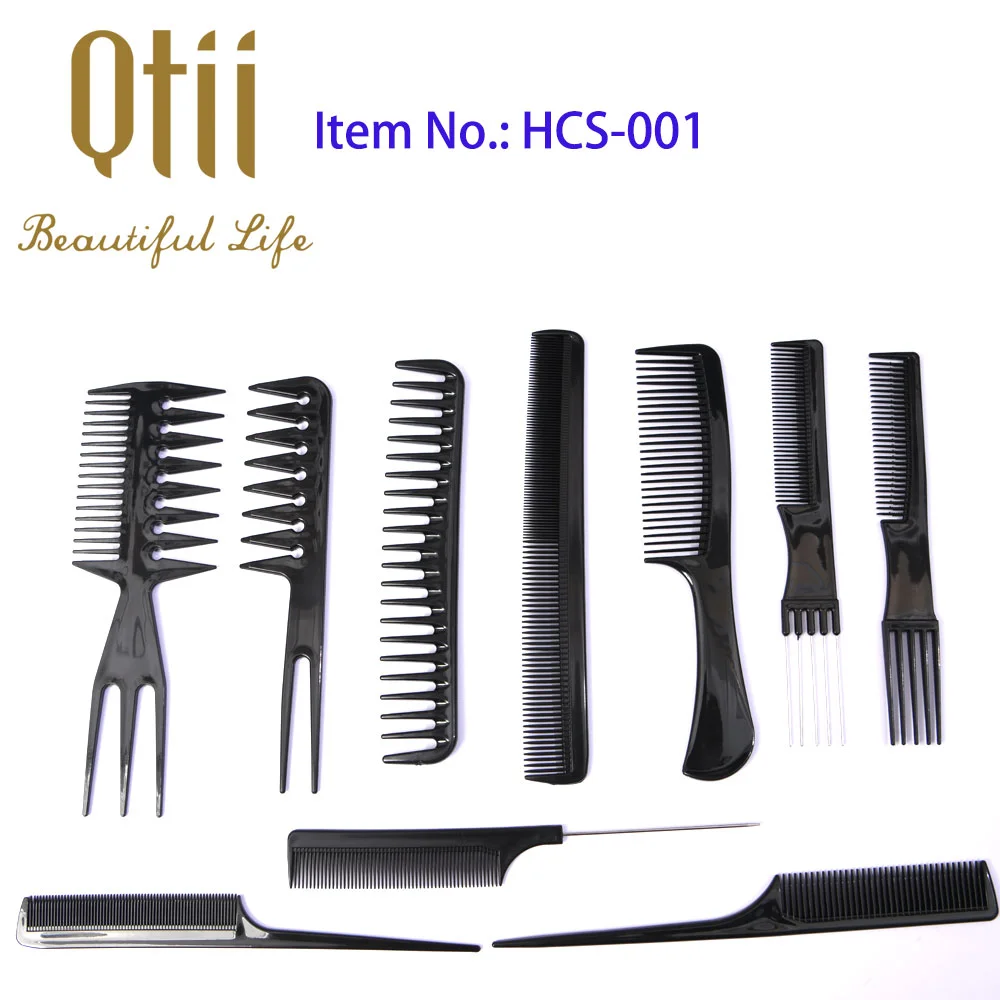 Professional Salon Hair Styling Comb set 10 pcs Comb Set for Barbers Straight Hair Comb Barbers Brush Black Professional Salon Hair Styling Comb set 10 pcs Comb Set for Barbers Straight Hair Comb Barbers Brush Black