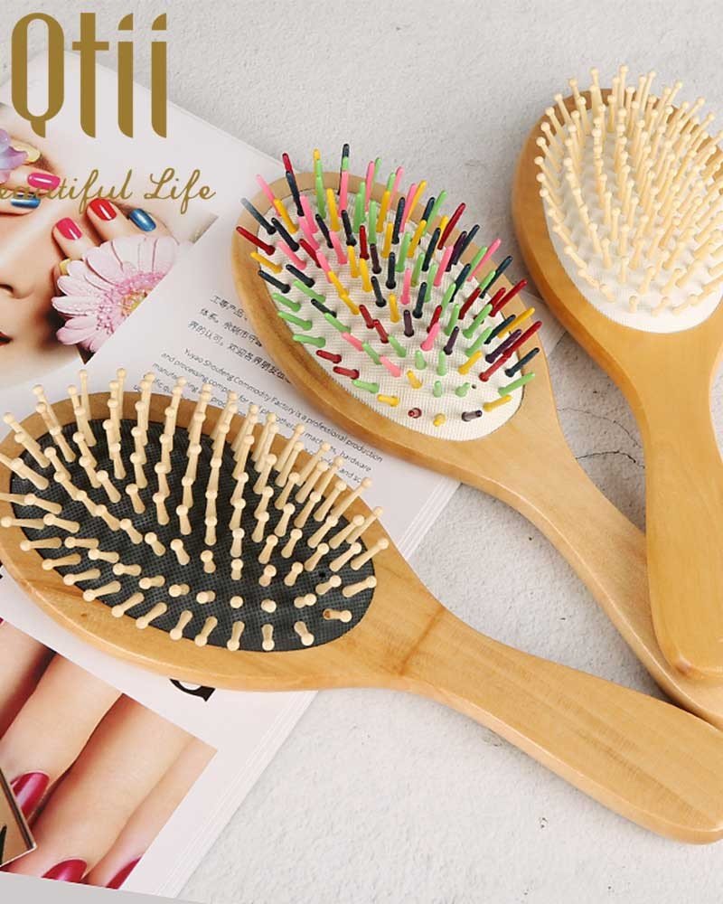 Wooden & Bamboo Hair Brushes for Salon Tools