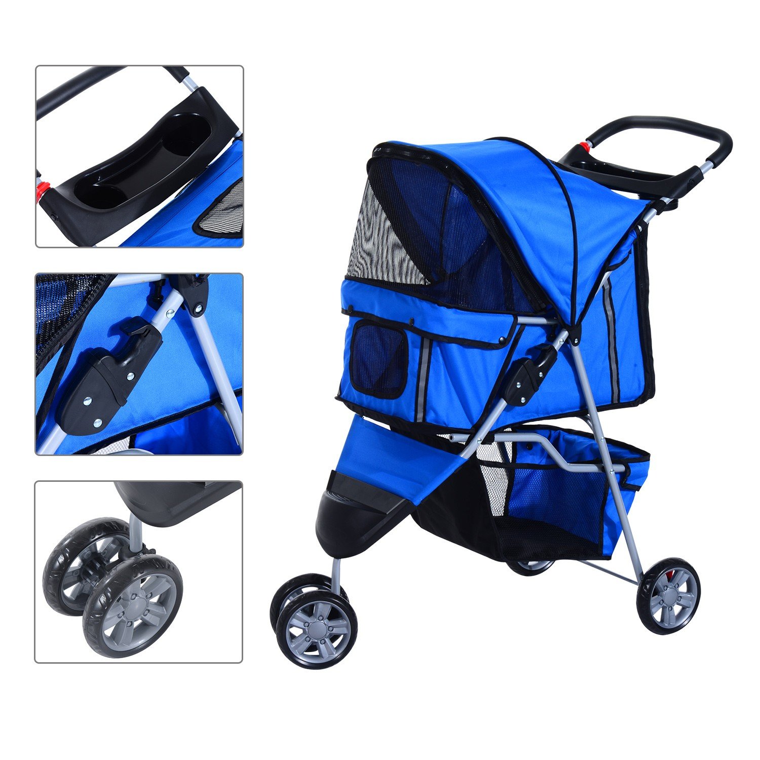 3Wheels Outdoor Pet Stroller Carrier Ningbo Two Birds