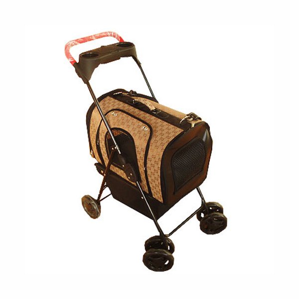 dog stroller with removable carrier