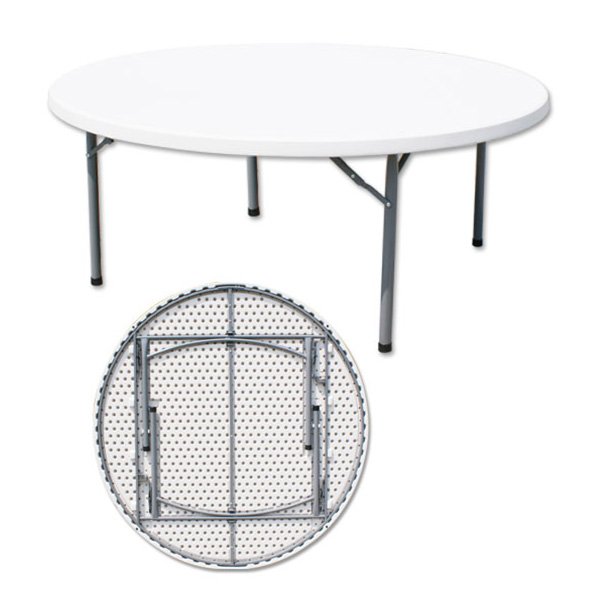 6FT Folding Round Table