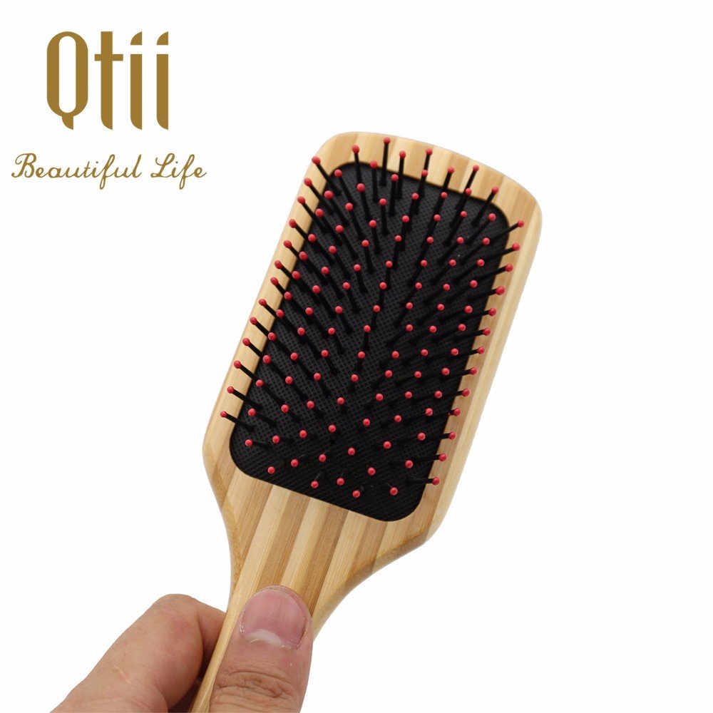 Bamboo Hair brush with nylon pin Air cushion brush with massage, hot