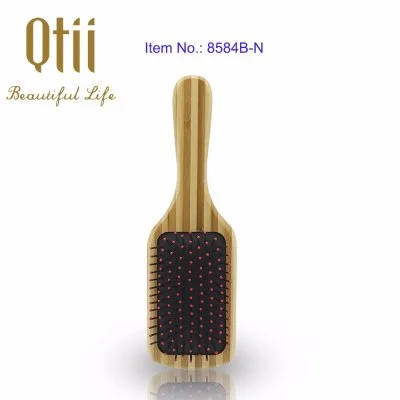 100% Eco-friendly Double Color Bamboo Paddle Hair Brush with Air Cushion Size 6.5x22.5cm