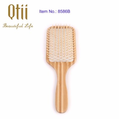 Bamboo Hair Brush with Bristle 8586B-1