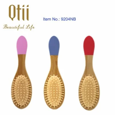 Water Proof Bambaoo Hair Brush with Bamboo Pin and Air Cushion in Size 6.5x22.5cm