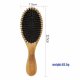 Oval Bamboo Hair Brush with Bristle and Thin Nylon Pin HBS-2101-4