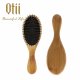 Oval Bamboo Hair Brush with Bristle and Thin Nylon Pin HBS-2101-5
