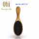 Oval Bamboo Hair Brush with Bristle and Thin Nylon Pin HBS-2101-1