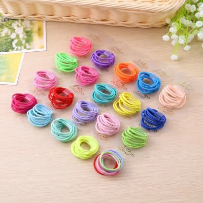 Hair Band Multicolor Elastic Hair Tie, Ponytail Holder, Hair bobbles, Durable Daily Essential Use for Girl and Women Girth 16cm Thickness 4mm