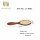 Oval Shape Plastic Hair Brush with Wooden Like Paint 5