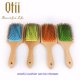 Paddle Detangling Wooden Hair Brush  8586 colorful
