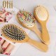 Oval Shape Wooden Hair Brush 9205W-8