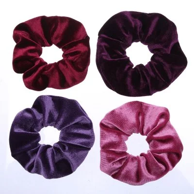Hair Band Colorful Elastic Velvet Hair Scrunchies Ponytail Hair Bobbles Dia 8cm