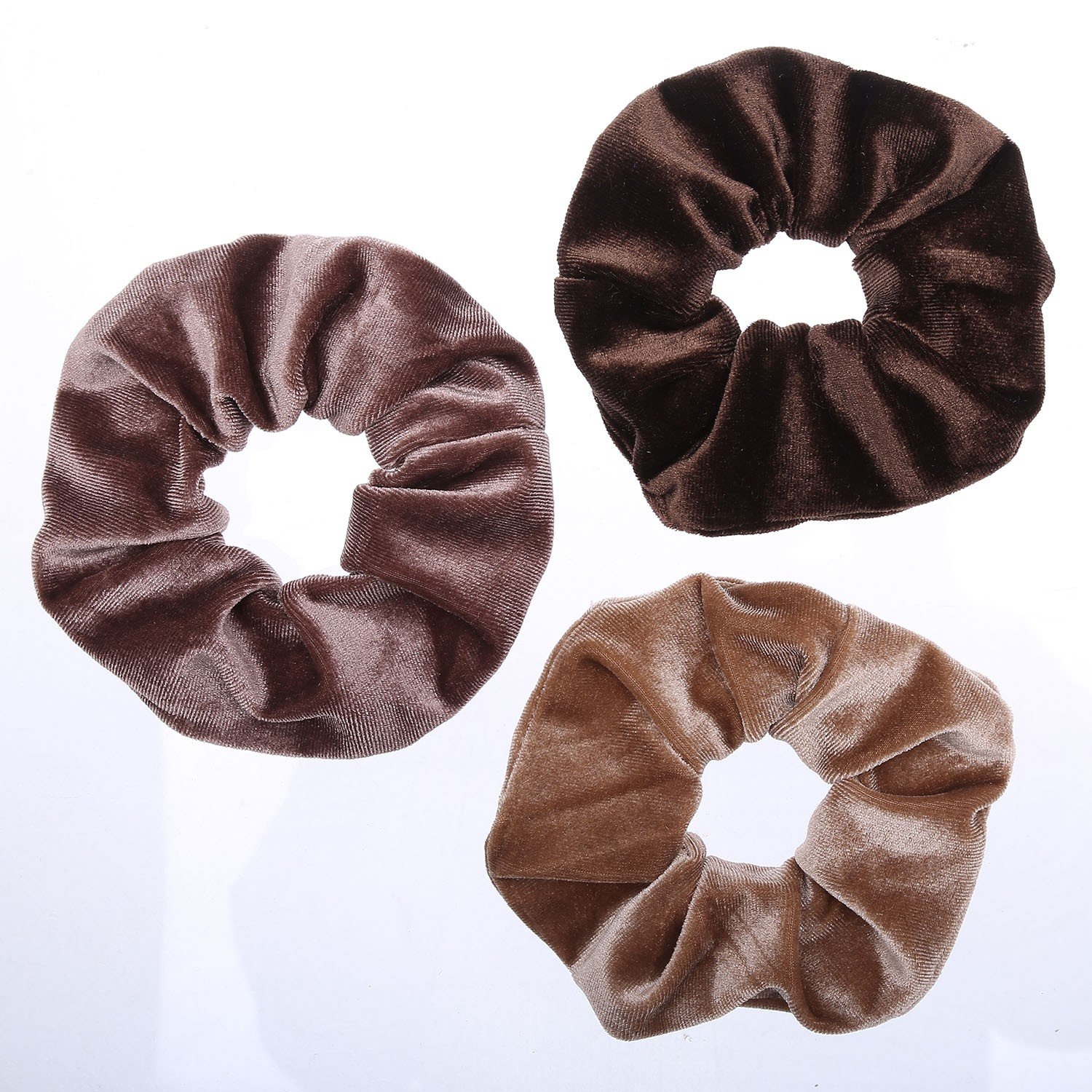 Hair Band Colorful Elastic Velvet Hair Scrunchies Ponytail Hair Bobbles ...