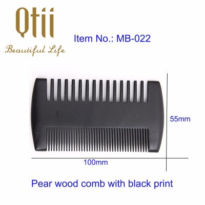 Black Pear Wood Beard Comb MB-022-1