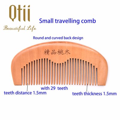 Pure Peach Wood Large Teeth Comb MB-007-2