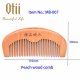 Pure Peach Wood Large Teeth Comb MB-007-1
