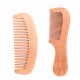 Natural Peach Wood Hair Comb with Handle MB-016-4