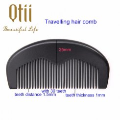  Natural Black Color Pear Wood Hair Comb MB-023-2