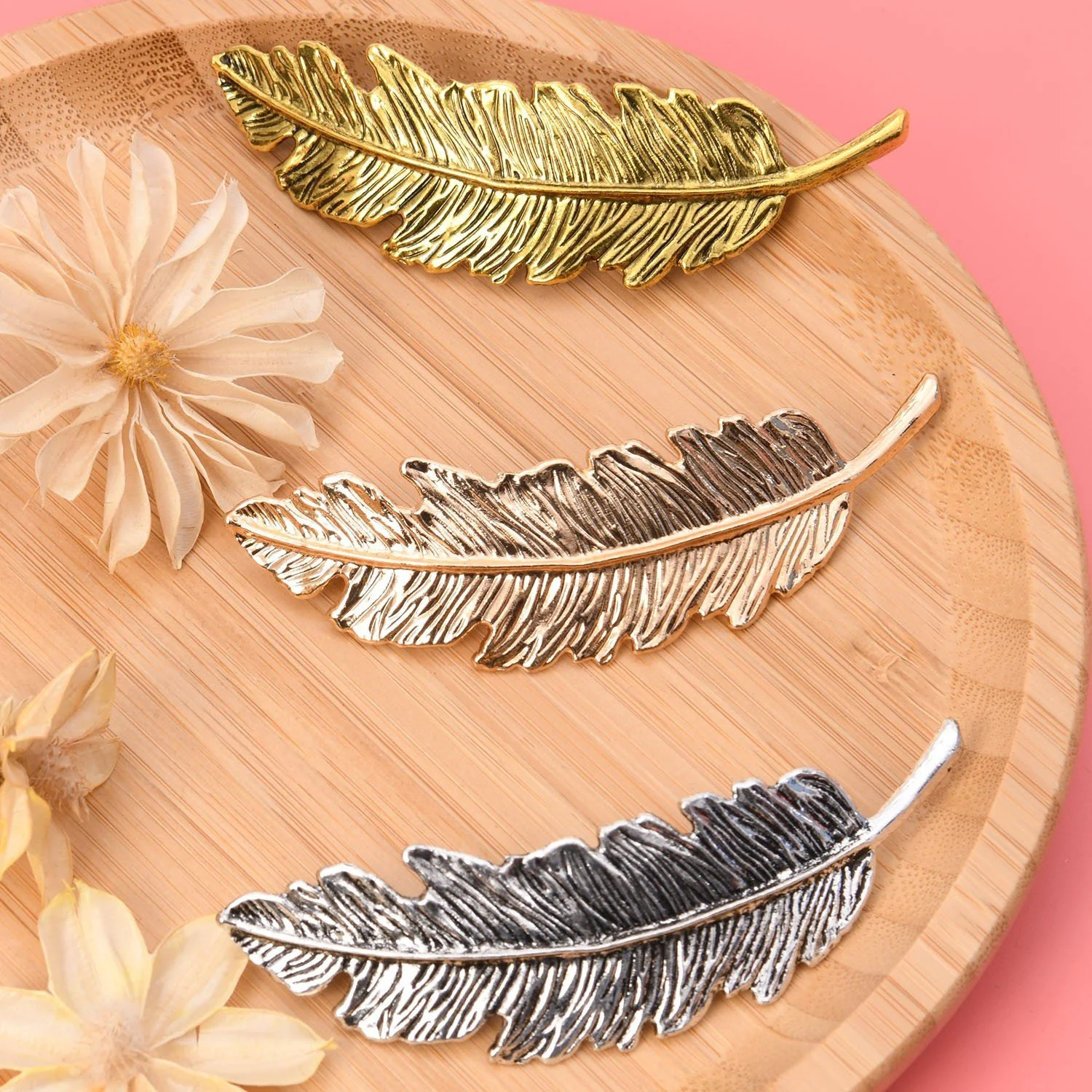 Feather hair pin on sale