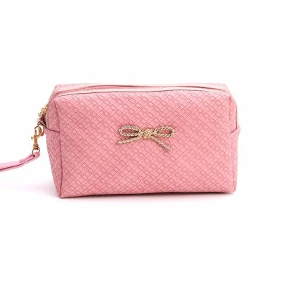 Cosmetic Bag PU Portable Student Pencil Bag Girl Handbag