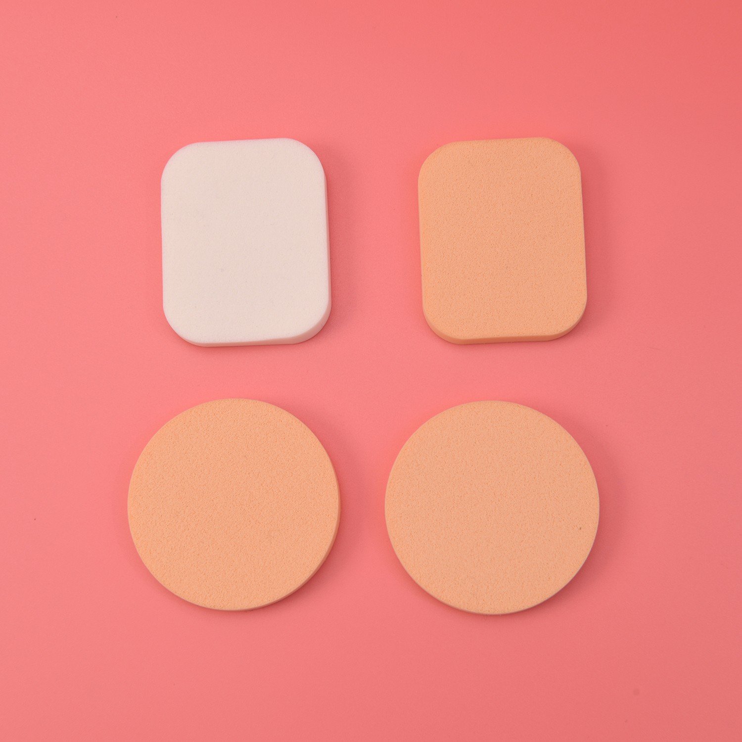 Disposable Cosmetic Sponge Powder Puff Flat Square Round Latex
