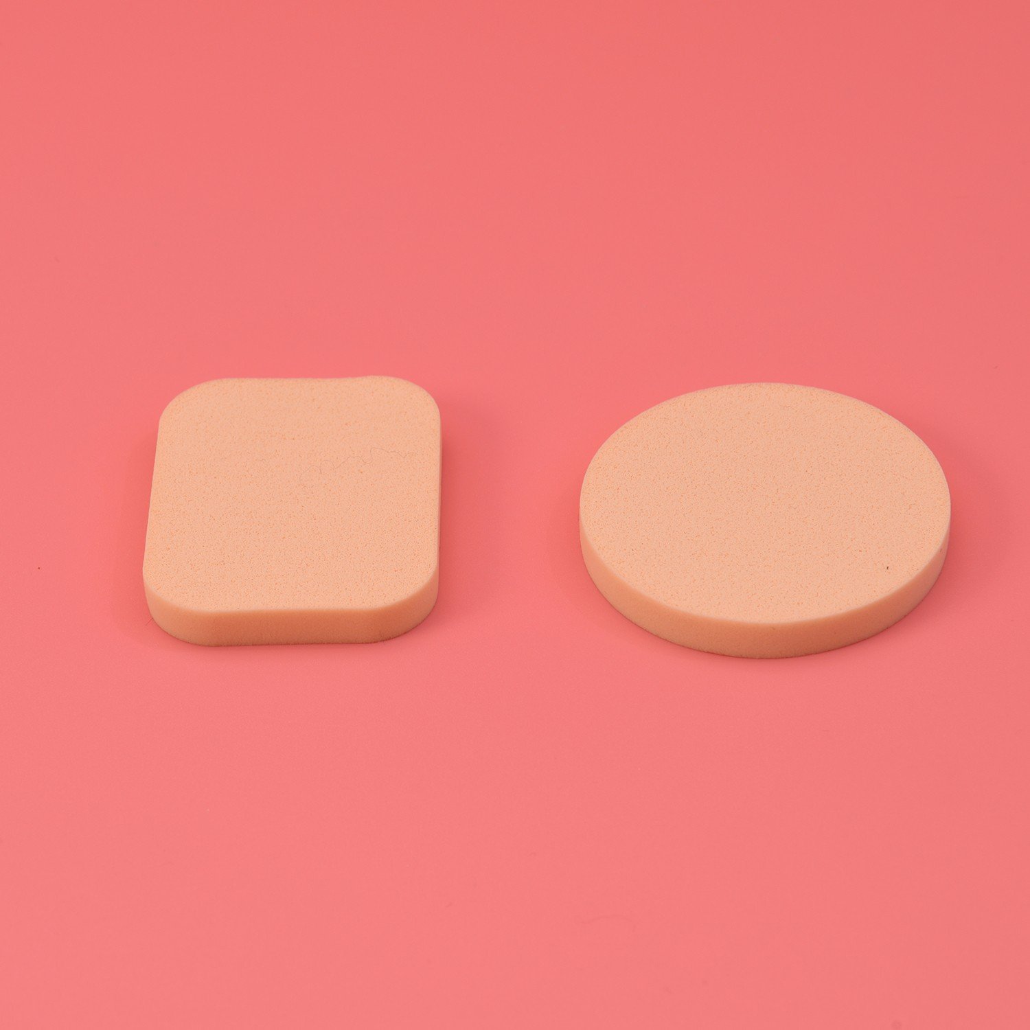 Disposable Cosmetic Sponge Powder Puff Flat Square Round Latex