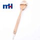 Natural Boar Bristles Wood Long Handle Double Side Bath Brush with Massage Nodes-2