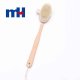 Natural Boar Bristles Wood Long Handle Double Side Bath Brush with Massage Nodes-1