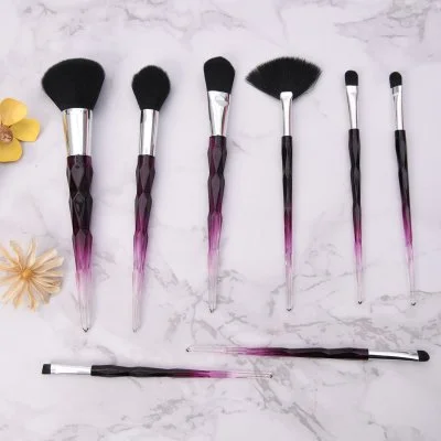 Professional 8PC Synthetic Makeup Powder Blush Foundation Eyeshadow Lip Brush Set