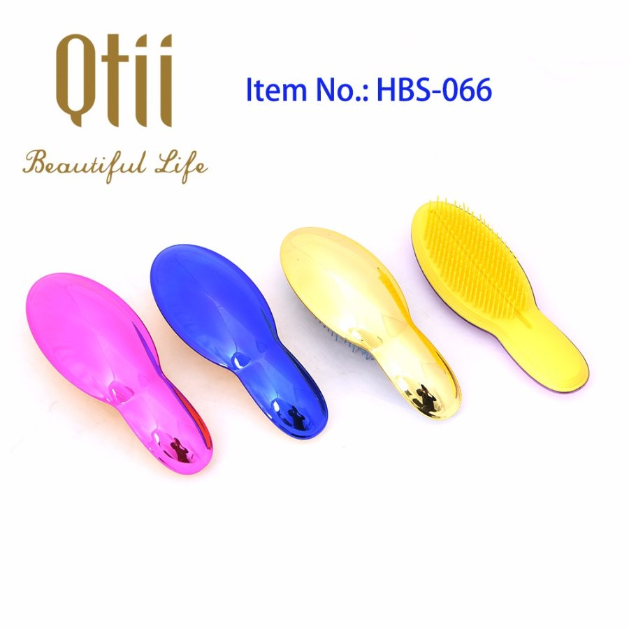 Ultimate Soft Teeth Detangling Hair Brush with Printing or Plating HBS-066-1