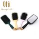 Fashion Air Cushion Paddle Shape Hair Brush Back Side with Mirror Bottom For All Hair Types 524-234-1