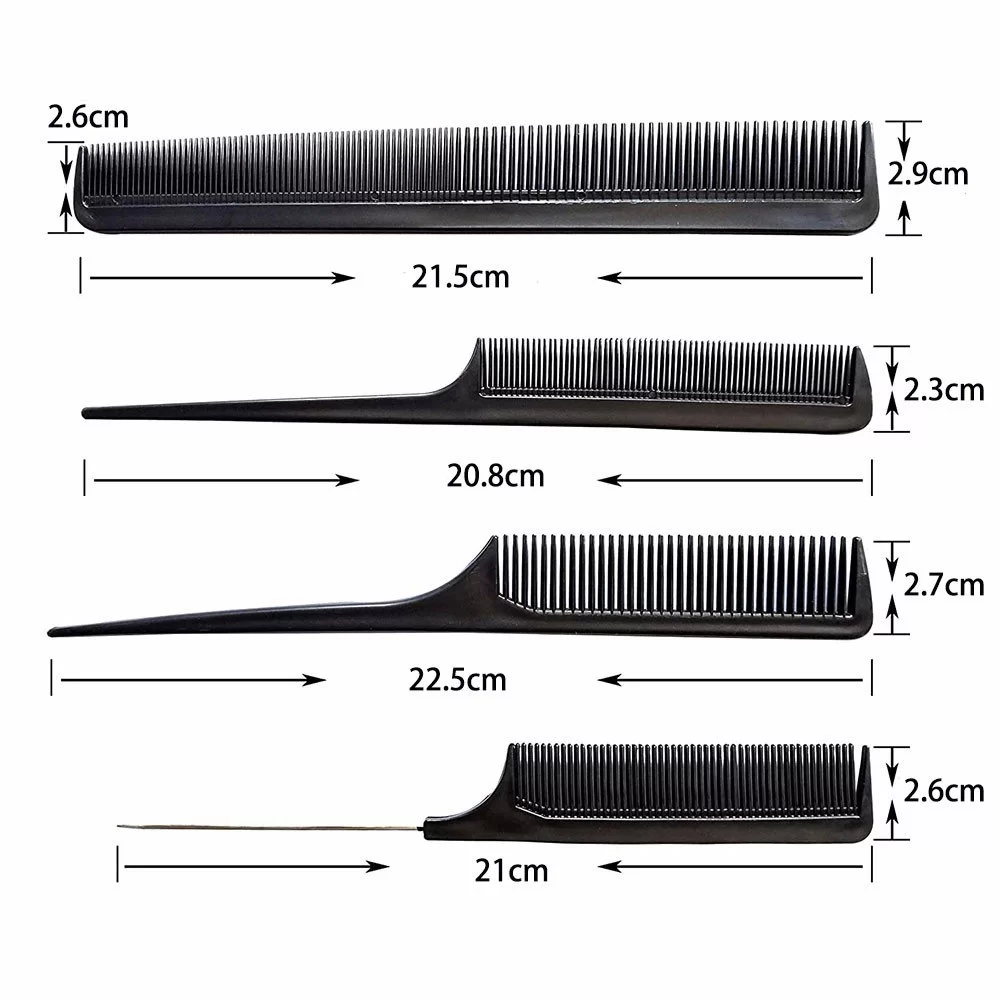 PCS Hair Comb Styling Set Barber Hairstylist Accessories Professional  Shaping Teasing Wet Combs Tools With Packaging Bag, Anti Static Hair Brush  For Men Boys Nailshining | Pack Quiff Styling Comb Men's Professional