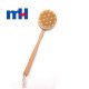 Natural Boar Bristles Wood Long Handle Bath Brush with Massage Nodes, Body Brush for Wet or Dry Brushing, 4010.5cm-1