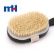 Natural Bristles Shower Brush with Long Handle for Back Scrubber, Brown Wooden Bath Body Brush, 428cm--4