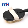 Natural Bristles Shower Brush with Long Handle for Back Scrubber, Brown Wooden Bath Body Brush, 428cm--5