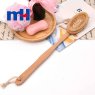 Natural Bristles Shower Brush with Long Handle for Back Scrubber, Wooden Massager Brush, 427cm-7